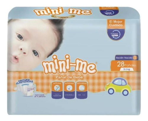 Pañales Para Bebé Marca Mini-me Talla Rn - Bulto 5 Paq