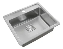 Comprar Pileta de cocina simple Johnson Acero Quadra Q55A de acero inoxidable 304 pulido standard 48.9x55.5x19cm plateado