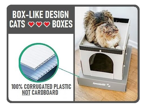 Kit Inicial Com Capuz Cat Litter Box Speedysift Com Warra De