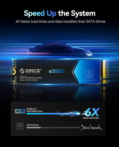 Orico 2tb M.2 Nvme Ssd, Pcie Gen3x4 M2 2280 Ssd, Hasta 36...