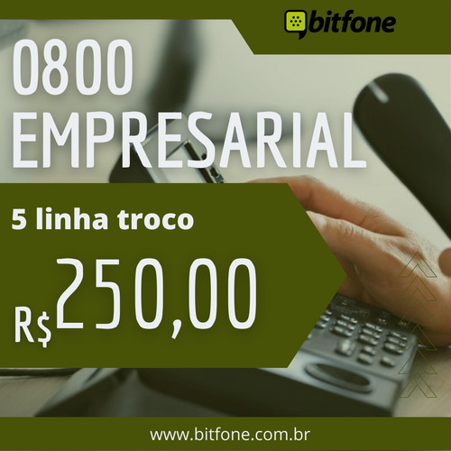 Número 0800 ( 5 Simultaneas ) + Pabx Virtual 