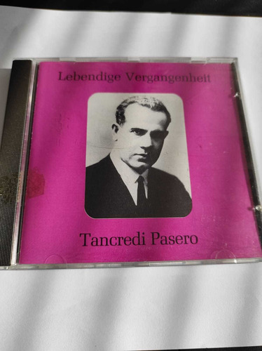 Cd Lebendige Vergangenheit - Tancredi Pasero
