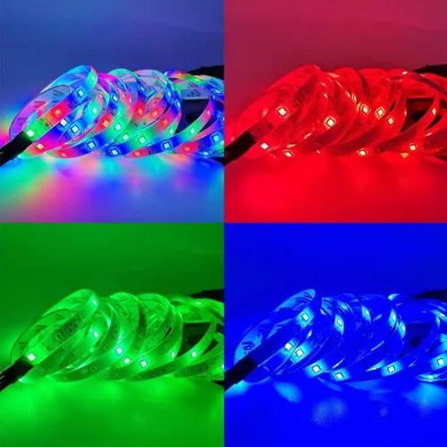 Cinta Tira Led Rgb 5m Con Transformador + Control