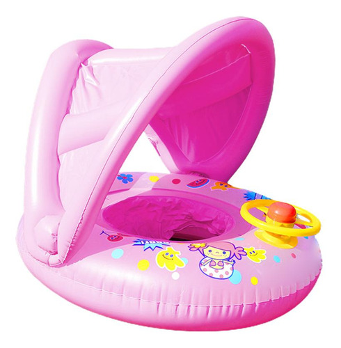 Anillo De Natación Inflable Con Protector Solar Para Bebés