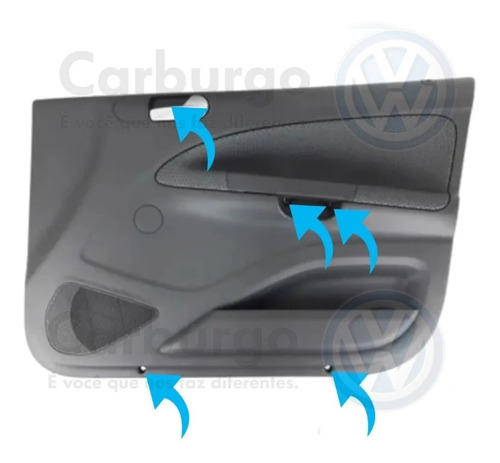 Imagem 2 de 5 de Kit 20 Parafusos Forro De Porta Gol Voyage Saveiro G5 G6 G7