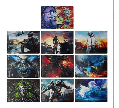 Imagem 2 de 6 de Mouse Pad Pequeno Tecido E Borracha Natural, Estampa Gamer