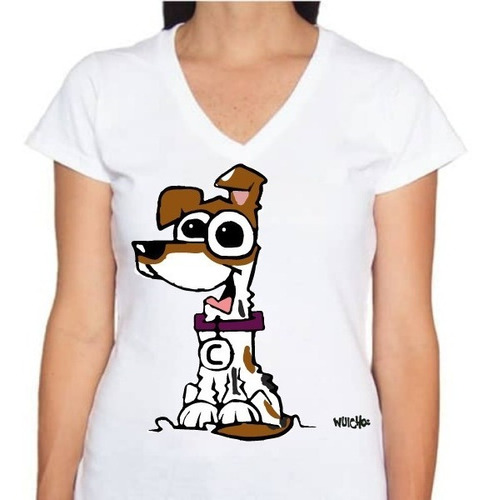 Playera Mujer Jack Russell Canicaturas By Wuicho Monero 2022