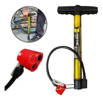 Comprar Bomba De Ar para Encher Pneu Moto Carro Bicicleta Boia 30cm Cor Amarelo Fertak
