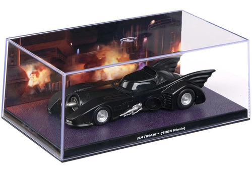 Miniatura Batmovel Batman Movie Filme 1989 1/43 - Coleção Cor Preto