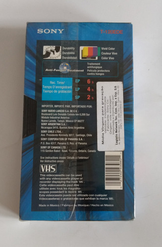 Fita Vhs Virgem Sony Ed Max