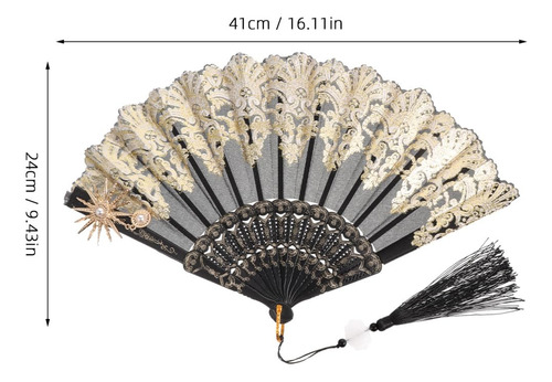 Abanico De Mano Plegable, Elegante Vintage Abanico