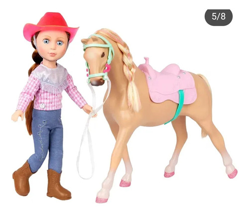 Muñeca Glitter Girls Jaime Y Su Caballo Jumper Mide 35 Cm 2m