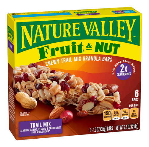 Barras de Granola Nature Valley Chewy Trail Mix 210g