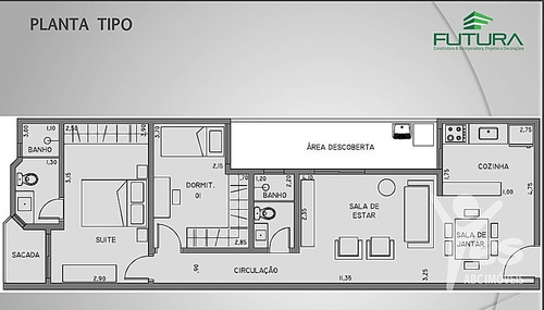 Imagem 2 de 2 de Ref.: 2513 - Apartamento Sem Condomínio, 2 Dormitórios Sendo 1 Suíte, 2 Vagas , Parque Das Nações , Santo André , Sp - 2513