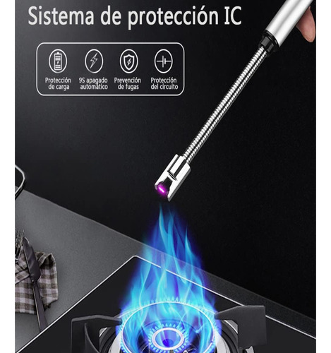 Encendedor Electrónico, Carga Usb, Viaje, Hogar, Azul