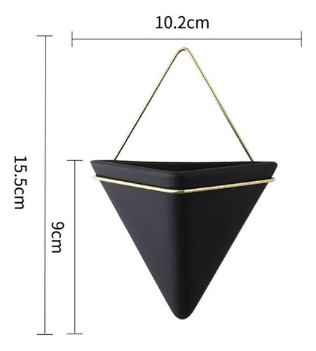 /para 3x Maceta Triangular De Cerámica Para Colgar En ,