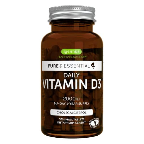 Puro Amp; Esencial Vitamina Vegetariana Diaria D3 Mgbkb