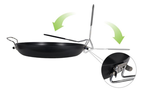 Sartén De Cocina De Hierro Antiadherente Compatible 12