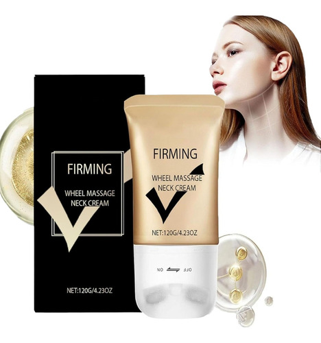 Crema Reafirmante Para El Cuello Ah-8, Con Masaje De Doble R