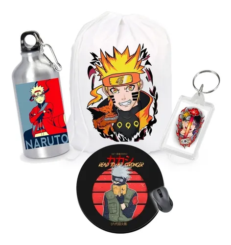 Combo Regalo Naruto Llavero-termo -tula-pad Mouse