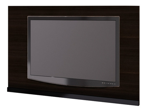 Mueble Panel P/ Tv 60  Cafe/ Negro Pa2906.0001 Color Marrón oscuro A22