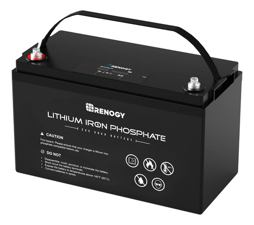 Renogy Bateria De Litio Lifepo4 De Ciclo Profundo De 24 V 50