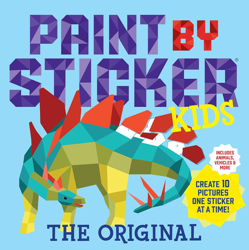 Paint By Sticker Kids, ¡crea 10 Imágenes, Una Pegatina A Sin