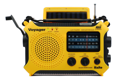 Radio De Alerta Kaito Ka500 Emergencia Am Fm Sw 5 Funciones Color