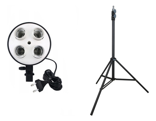 Socket De 4 Focos Para Softbox + Tripie Linco Uso Rudo 2.10m