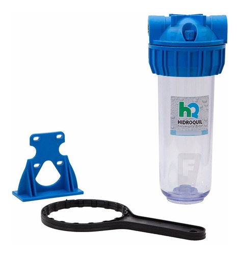 Filtro Agua Cerámico Hidroquil Anti Bacterias Parásitos Escherichia Coli Cólera Salmonella Shiguella Klebsiella Vaso 10' Color Celeste
