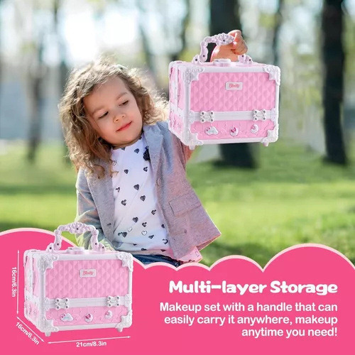 Maquillaje Real Y Lavable, Bolsos De Belleza Para Niñas