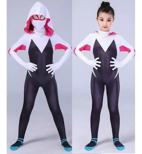 Mono Gwen De Spider-man Para Cosplay Para Mujer