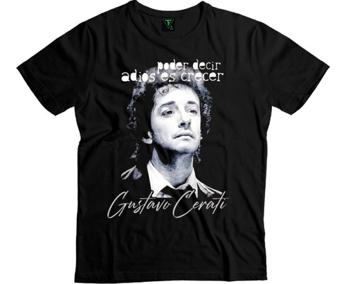 Polera Gustavo Cerati Soda Stereo Rock Niños Adultos Algodón