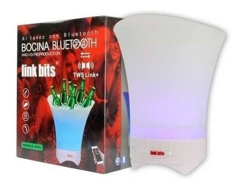 Hielera Con Bocina Luz Led Y Bluetooth