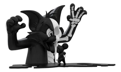 Mighty Jaxx Statue Xxray Plus: Tom Y Jerry Shadow Edición