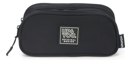 Estojo Duplo Escolar Infantil Luxcel Up4you - 6574 Cor Preto