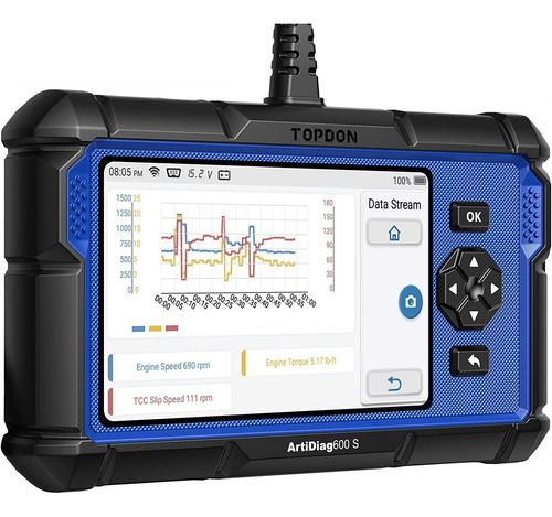 Escáner Obd2 Topdon Ad600s, Con 8 Servicios De Reseteo