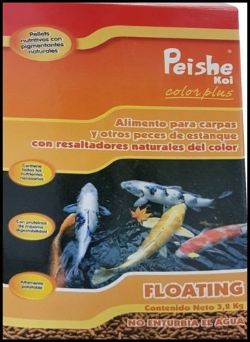 Alimento Peces Shulet Peishe Koi Color 3.2 Kg- Aqua Virtual 