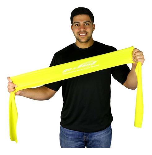  Go Band Theraband Largas Color Amarillo X Unidad