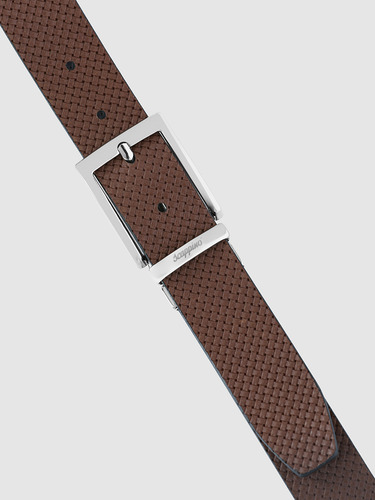 Cinturón De Vestir Reversible Scappino Hombre 79 Negro 36
