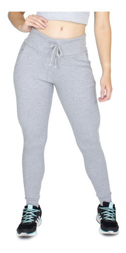 calça ribana tipo moletom feminina moda cintura alta inverno