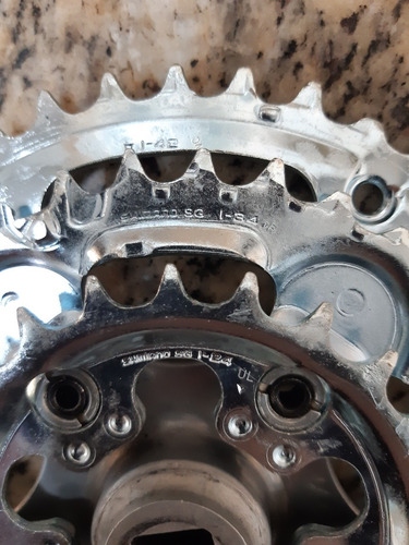 Pedivela Shimano Alívio Fc-mc16 Japão. Caloi Aluminun Outras (Usado)