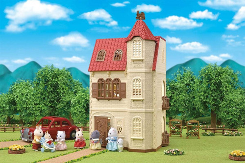 Sylvanian Families Casa 3 Pisos Ascensor + Muebles + Figura