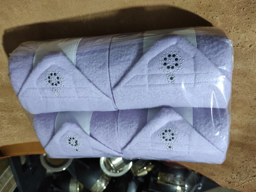 Imagen 6 de 6 de Pack De 4 Vendas De Polar Con Strass Polo Pato Caballos