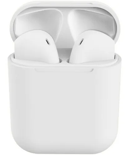 Auriculares Bluetooth I12 Touch Tws 5.0 versión inalámbrica color blanco luz LED