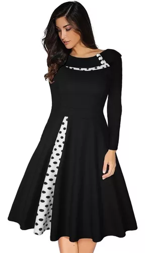 Vestido Con Puntos Negros | MercadoLibre 📦