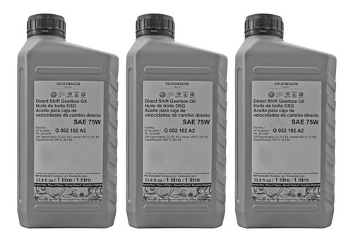 Kit 3 Litro Aceite Caja Velocidades Dsg Sae 75w Vw