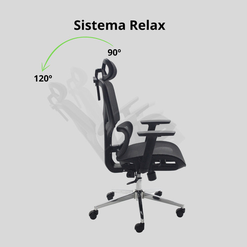Cadeira Ergonômica Escritorio Super Mesh 2d Ergonômica