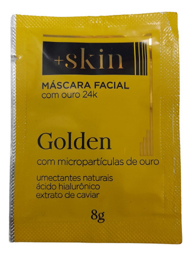 Máscara Facial Ouro 24k Golden Peeloff Sachê 8g Skin Care Momento de aplicação Dia/Noite Tipo de pele Todo tipo de pele