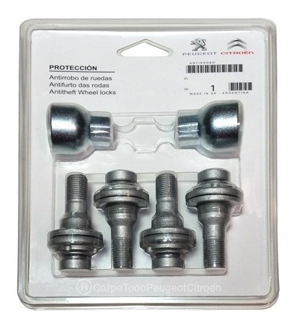 Kit Bulones Seguridad Antirrobo Peugeot 308 Legitimos